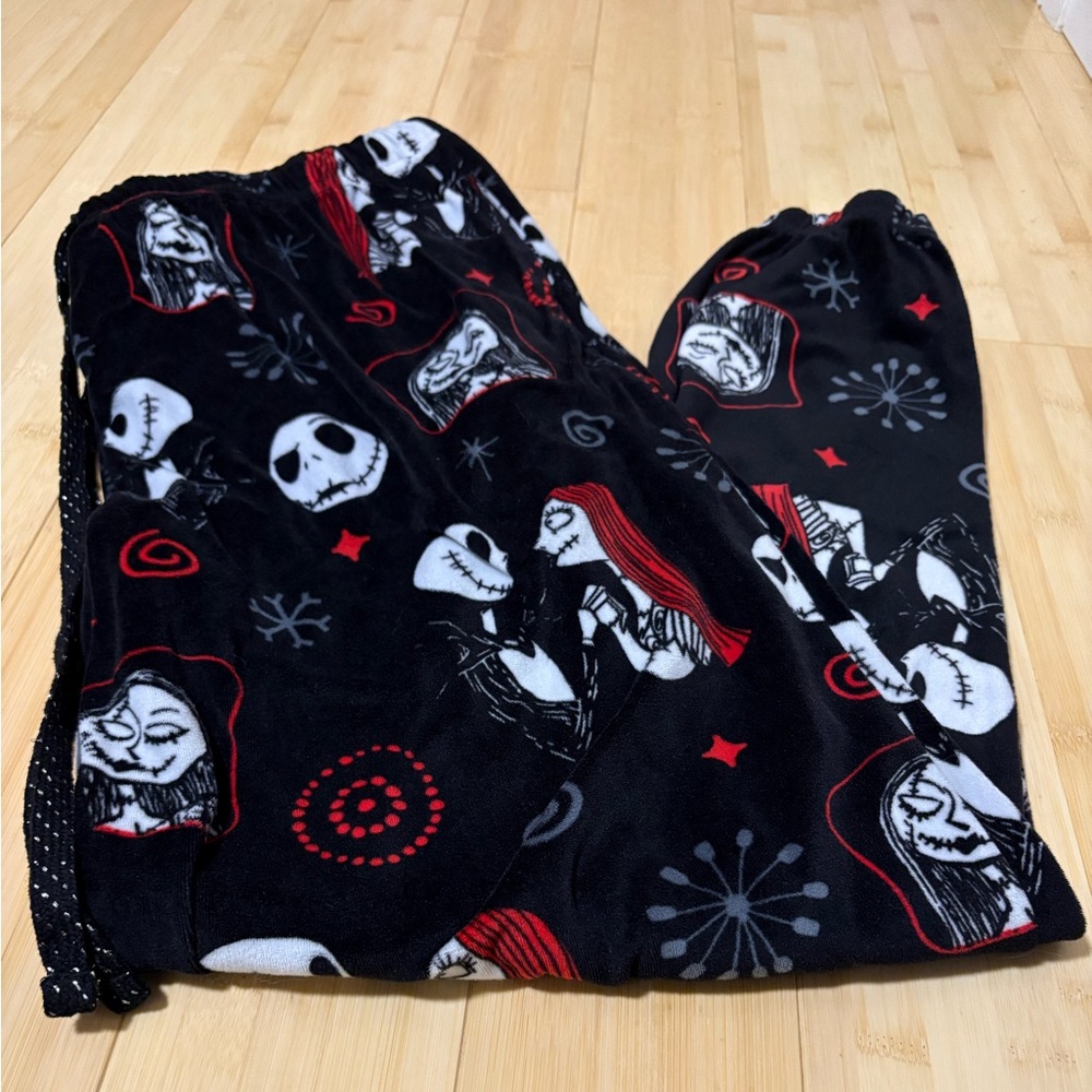 Disney Night Before Christmas Women’s Fleece Pajamas Pants X-Large 16/18